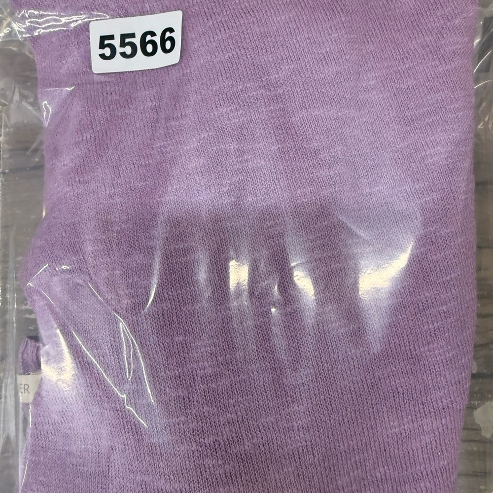 EILEEN FISHER Lavender Dusk‎ Purple Fine Gauge Linen Knit Box Sweater size M - Picture 5 of 5